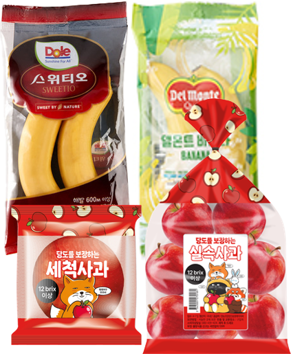 신선 과일 4종